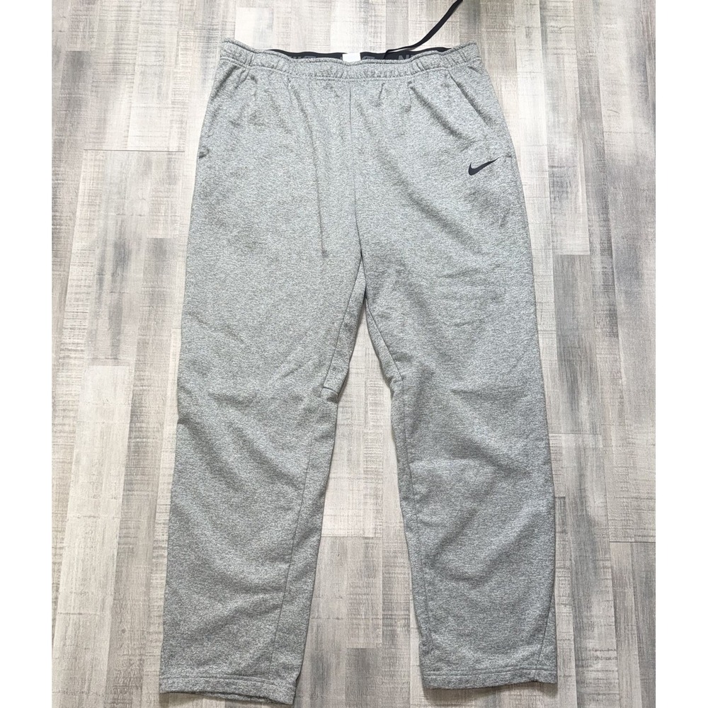 Nike Therma-Fit Training Pants Mens 4XL Gray Heather Sweatpants 932253-063 B1